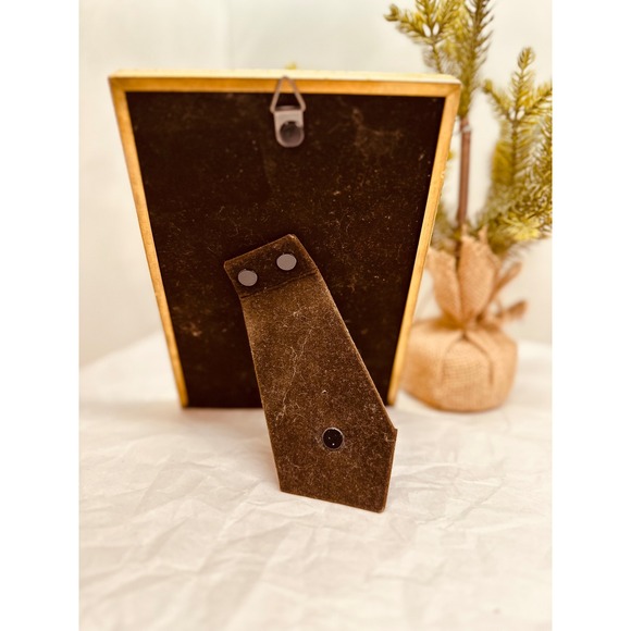 Vintage Solid Brass Photo Frame 5x7 Hand Polished Lacquer Coated with Patina - Picture 6 of 6